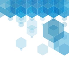 Vector Abstract geometric background. Template brochure design. Purple hexagon shape