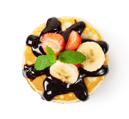 Pancakes with fresh berry