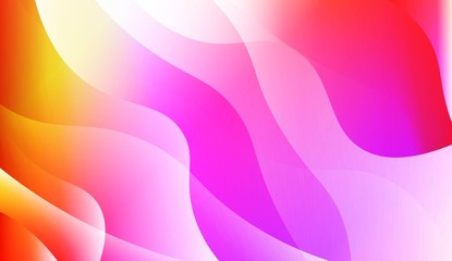 Wavy Background. For Design Flyer, Banner, Landing Page. Vector Illustration with Color Gradient.