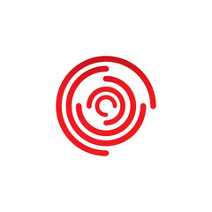 Circle shape logo design vector template