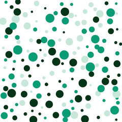 green shiny confetti on white background. eps 10