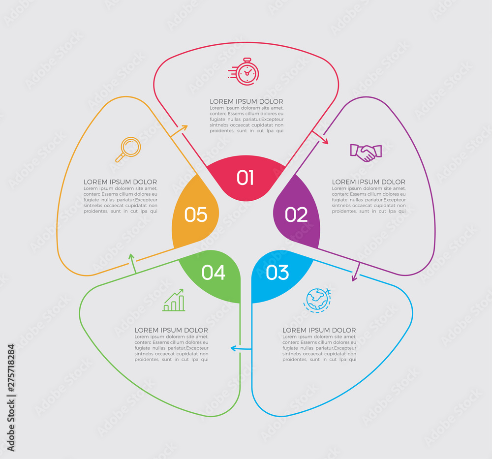 Aufkleber infographic design vector and marketing icons can be used for workflow layout, diagram, annual repor
