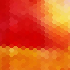 red orange abstract hexagons. vector geometric design. eps 10