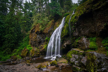 Fototapeta na wymiar Little Mashel Falls In Washington State