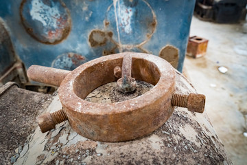 Old deserted workshop and laboatory