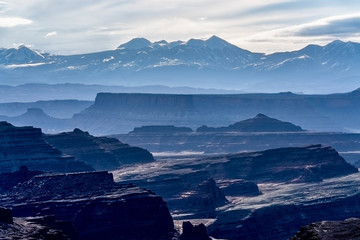 View across Colorado River from Canyonland National Park
