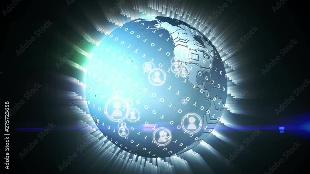 Poster the world in binary