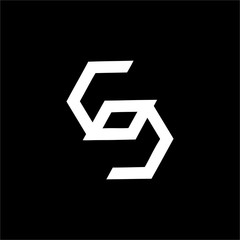 simple COC, SOC, SO, S, OS, CC, CSC initials geometric line art company logo