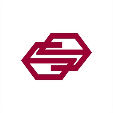 recommend clip art: simple GG, GSG, GE, GSE initials geometric line art company logo 
