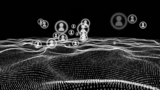Digital connection on binary waves