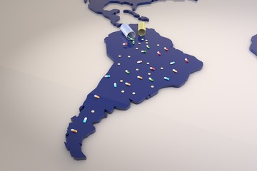 Suramerica medicalizada © Parato