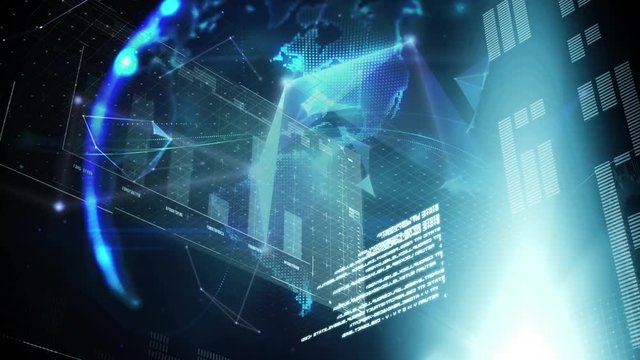 Graphs and statistics with a globe