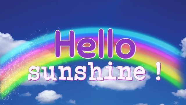 Hello sunshine greeting