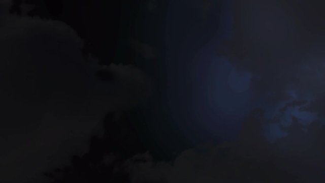 Sky with dark clouds and lightning