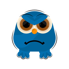 Isolated comic angry monster over a white background - Vector