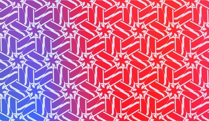 Vector Geometric Pattern with gradient backgroun. Triangles Curved Line. For Wallpaper, Presentation Background, Interior Design, Fashion Print