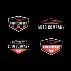 Auto company logo template