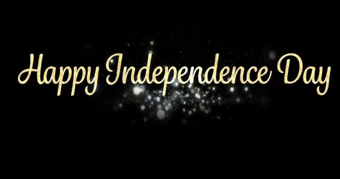 Happy Independence Day greeting 4k