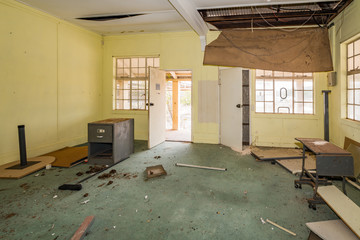 Old deserted workshop and laboatory