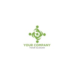 B finance consulting logo design vector template
