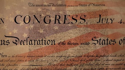 Written declaration of independence of the United States