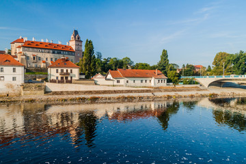 Fototapeta na wymiar Renessaince palace in Brandys nad Labem, Czechia