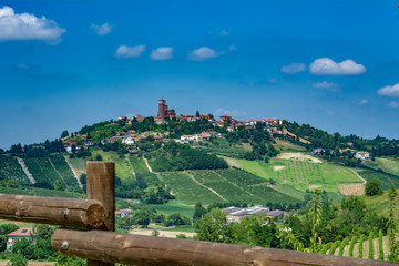 Fototapeta na wymiar Aosta region in Italy in summer