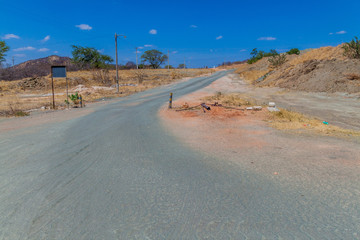 Dirt road in Paraiba state, Brazil