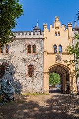 Ruins of Horni Hrad (Hauenstein or Hauenstejn) castle in the Czech Republic