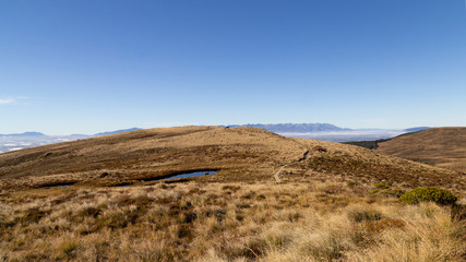 Fototapeta na wymiar Kepler Track. Panoramic great walk in South Island in New Zealand.