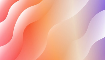 Fototapeta premium Blurred Decorative Design In Modern Style With Wave, Curve Lines. For Design, Presentation, Business. Vector Illustration with Color Gradient.
