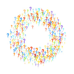 Question marks Quiz doubt survey faq public poll.