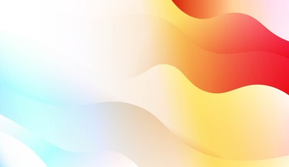 Wave Modern Background. For Business Presentation Wallpaper, Flyer, Cover. Vector Illustration with Color Gradient.