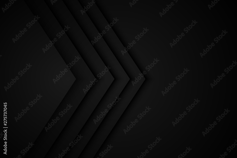Poster black background overlap dimension grey vector illustration message board for text and message desig