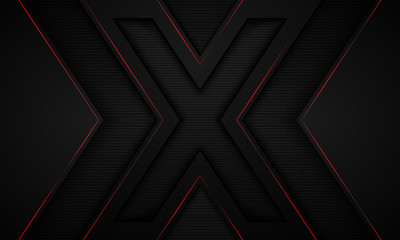 black and symbol X background. vector eps10