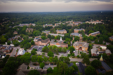 Aerial of Williamsburg Virginia