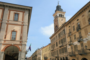  Historic old town of Cuneo, Italy