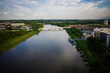 Obraz premium Aerial of Wilmington Delaware
