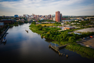Aerial of Wilmington Delaware - obrazy, fototapety, plakaty