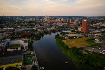 Fototapeta na wymiar Aerial of Wilmington Delaware