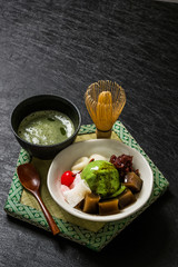 抹茶アイス Matchaice cream 