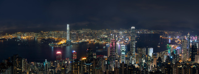 Hong Kong cityscapeat night