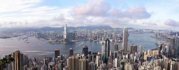 Hong Kong cityscape late afternoon