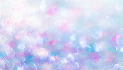 Blue background with bokeh