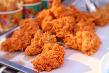Fried chicken at street food