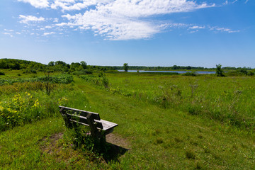 Wooden bench