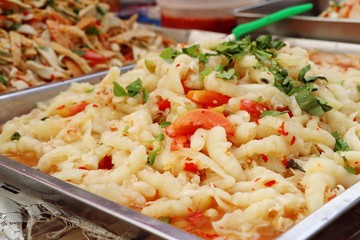 salad spicy at street food