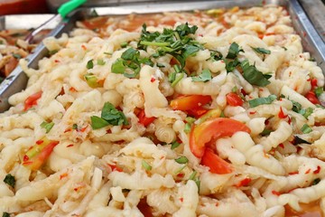 salad spicy at street food