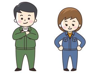 トラック運転手の男女