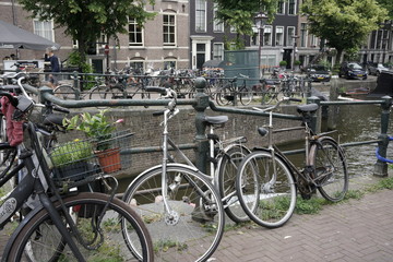 Fototapeta na wymiar Amsterdam Bikes 1